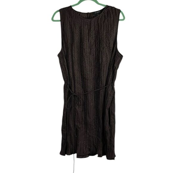 Banana Republic Dark Brown Fit Sleeveless Mini Dress, Size XL, NWT - Picture 5 of 10